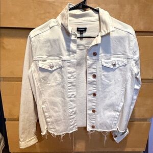 Exprees Cream Jean Denim Jacket